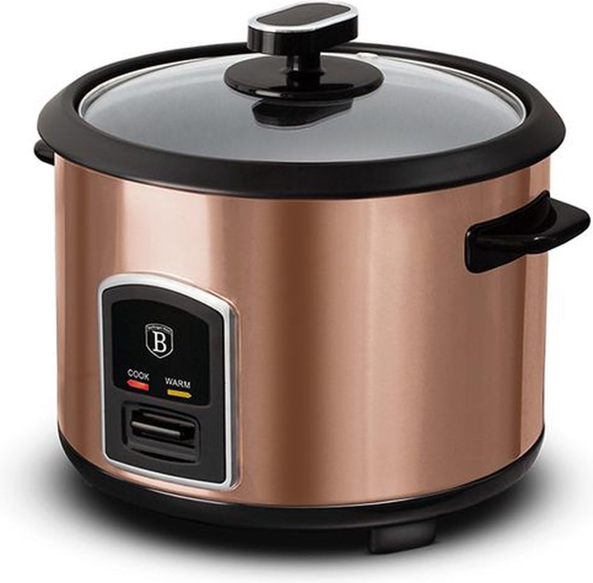 Berlinger Haus Reiskocher 1,8L Rose Gold – Elektrischer Reiskocher für 10 Portionen