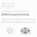 LED's light Feuchtraumleuchte 120cm 36W IP65 – 3600 Lumen Neutralweiß für Innen & Außen – Bild 5