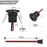 LED Einbaustrahler 12V 1W Set 9er Warmweiss 3000K – IP65 Deckenspots für Bad & Küche – Bild 3