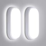 IEGLED 2er Set 18W LED Feuchtraumleuchte IP65 – Wasserdichte Deckenlampe Neutralweiss 4000K