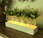 DYBOHF Mason Jar Wandleuchten 2er Set – LED Hängeleuchten mit Kunstpflanzen & Fernbedienung – Bild 6