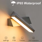 CELAVY LED Wandleuchte 11W – Moderne Aussenlampe IP65 Anthrazit für Balkon & Terrasse – Bild 3