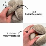 FELLBUDDY Schnüffelball für Hunde – Intelligenzspielzeug mit 8 Schlitzen – Bild 2
