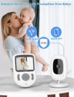 TakTark Babyphone mit Kamera 2,8 Zoll – 720p HD Überwachung ohne WLAN für Eltern – Bild 7
