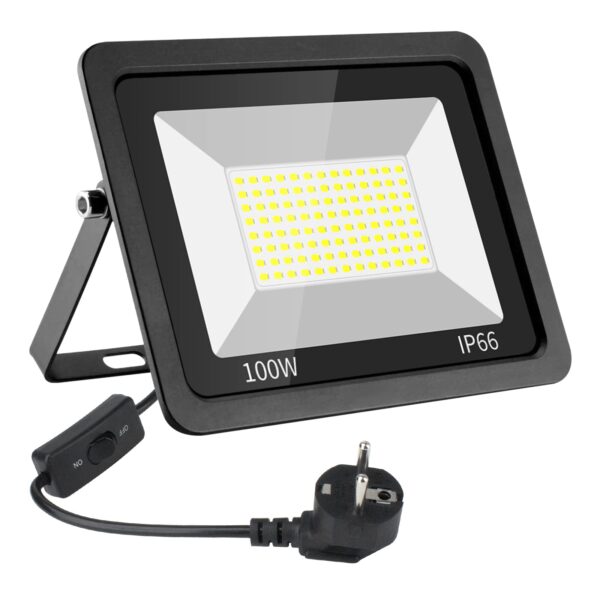 Eleganted 100W LED Strahler Außen – 10000 Lumen Flutlicht IP66 Wasserfest für Garten & Hof