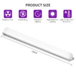 Viugreum 2er Set 40W LED-Feuchtraumleuchte 115cm IP65 – 4800lm Neutralweiss für Werkstatt & Bad – Bild 2