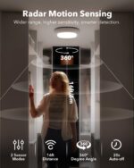Tedmos RGB Akku Deckenlampe 12000mAh mit Bewegungsmelder & Fernbedienung – IP54 Wasserdicht – Bild 3