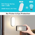 Letlit LED Kellerleuchte 18W 1500lm – IP54 Feuchtraumlampe Neutralweiss 4000K – Bild 4