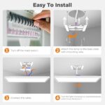 slochi LED Deckenleuchte 58cm 32W 3000lm – Dimmbar mit 1800K Nachtlicht & Fernbedienung – Bild 8