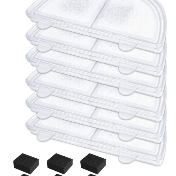 ZaKaBox Katzenbrunnen Filter für Homerunpet WF20, CF20, BF10 – 6er Set