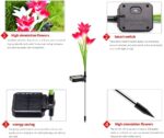 SOLARBABY 4er Set Solarleuchten mit Farbwechsel-LED – Gartendekoration IP65 wasserdicht – Bild 5