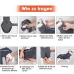 SlowTon Winter-Hundemantel mit Polarfleece & reflektierenden Streifen – Wasserdicht für kleine bis mittlere Hunde – Bild 8