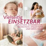 Clinotest Mullwindeln 10er Set – 80x80 cm Baumwolle, waschbar bis 95°C für Babys – Bild 3