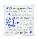 Personalisiertes Einschulungskissen 40x40 cm – Geschenk für Schulanfänger – Bild 9