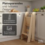 Bellabino Tay Lernturm ab 1 Jahr – Höhenverstellbar, klappbar, Montessori Holzturm – Bild 9