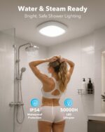 Tedmos Akku-Deckenleuchte mit Bewegungsmelder – 12000mAh, IP54, Fernbedienung, Badezimmer – Bild 2