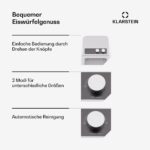 Klarstein IceCraft Eiswürfelmaschine – 12 kg/24 h, Eiswürfel in 6 Minuten, 2 Größen – Bild 5