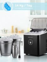 NORTHCLAN Eiswürfelmaschine 14kg – Kugelförmige Eiswürfel in 6 Minuten für Zuhause & Büro – Bild 3