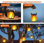 SONNENKERZE® Solar Laterne 2er Set – Flammeneffekt LED Solarlampe für Garten & Balkon – Bild 5