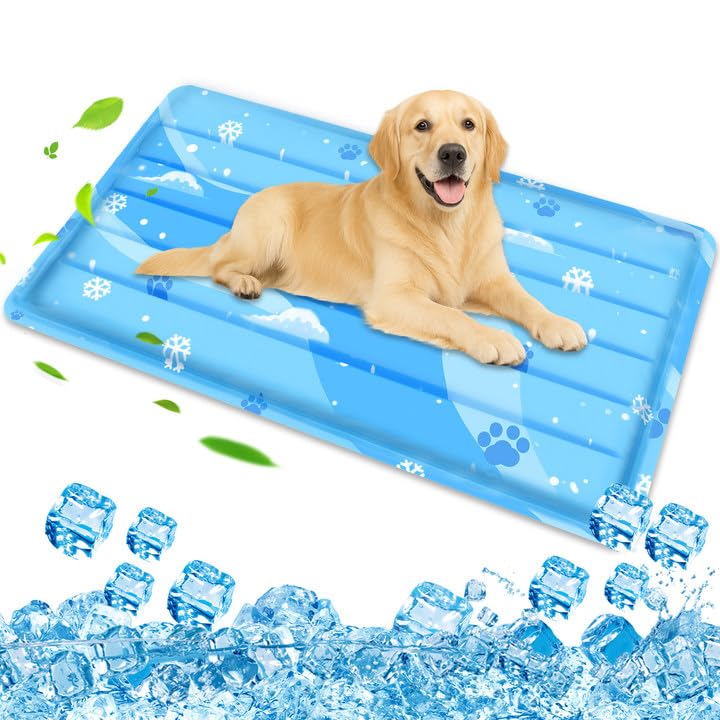 61YXPBTgyFL._SY720_.jpg Aisuowa Kühlmatte für Hunde & Katzen – Selbstkühlend, Kratzfest & Ungiftiges Gel – Bild 1