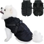 Eastlion Wintermantel für Hunde Grösse L – Wasserdicht & Warm mit D-Ring