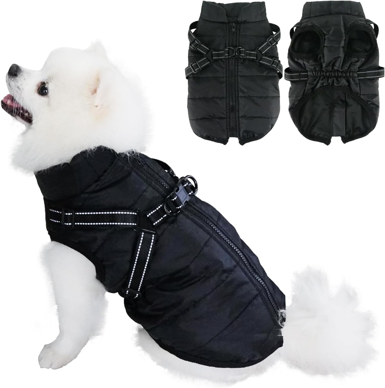 Eastlion Wintermantel für Hunde Grösse L – Wasserdicht & Warm mit D-Ring