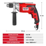 WALTER Schlagbohrmaschine 910 W – Drehzahlregelung & Tiefenanschlag für Profis – Bild 2