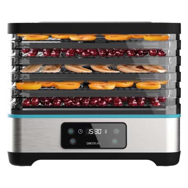Cecotec VitaDry Pro Lebensmittel-Dehydrator 300W – Profi-Dörrgerät mit 5 Tabletts