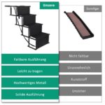 CALIYO Hundetreppe klappbar bis 75 kg – 4-Stufen Einstiegshilfe für Auto, Sofa & Bett – Bild 3