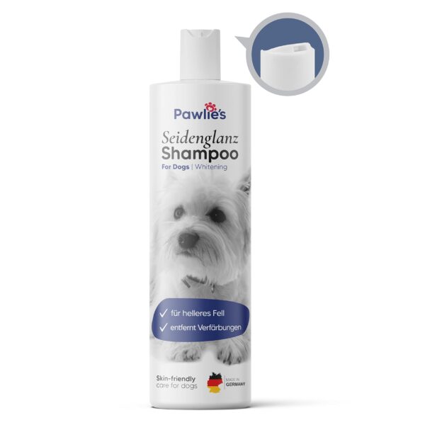 Pawlie's Hundeshampoo Weisses Fell – Aufhellende Fellpflege für Malteser, Pudel & Co.