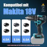 AUTOJARE 13mm Akku Schlagbohrschrauber mit Makita 18V – 90 N.m bürstenlos – Bild 8