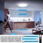 Heyseven LED Deckenleuchte 24W mit Radar-Bewegungsmelder & Fernbedienung – dimmbar, 3 Farbtemperaturen – Bild 2