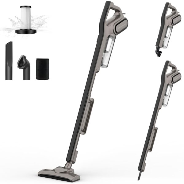 Deerma DEM-DX115C Stielstaubsauger 15KPa – 2-in-1 Kabelstaubsauger für Hartböden & Tierhaare