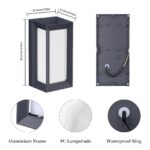 Klighten Wandleuchte Aussen E27 – IP65 Wasserdicht für Eingang & Terrasse – Bild 4