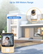 HelloBaby Babyphone mit Kamera – 29h Akku, 350° Pan-Tilt, Infrarot-Nachtsicht & 2-Wege-Audio – Bild 7