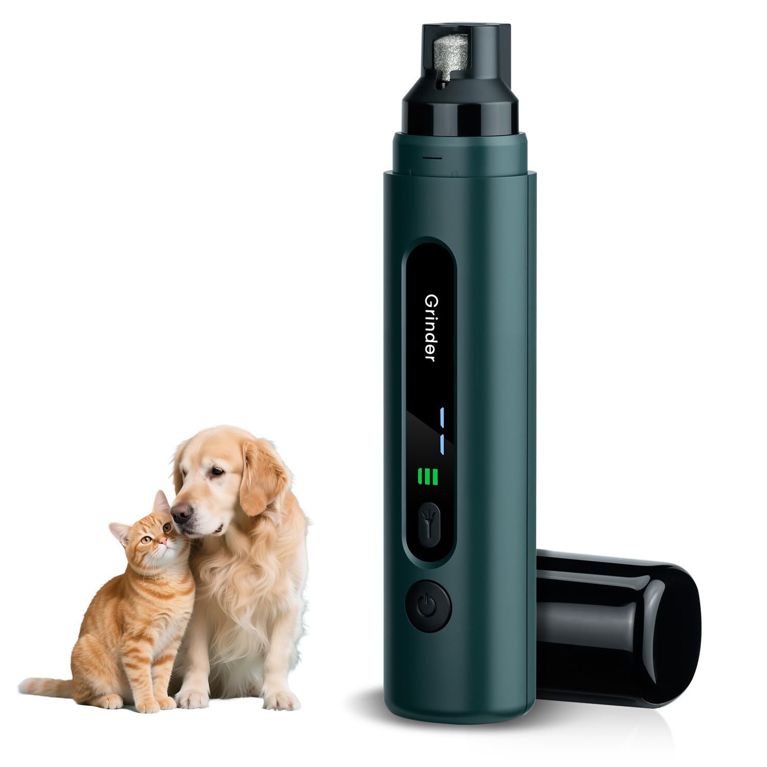 Tolesum Krallenschleifer für Hunde – LED-Beleuchtung, 5 Stufen, 45 dB leiser Motor