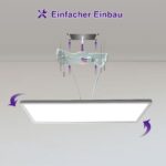 ONDTA LED Deckenleuchte 58x20cm – RGB & 4000K Dimmbar mit Fernbedienung & Timer – Bild 7