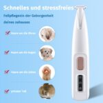 Paw Trim Pro Pfotentrimmer für Hunde – Schmerzfreies Trimmen mit LED-Licht & Extra Leise – Bild 4