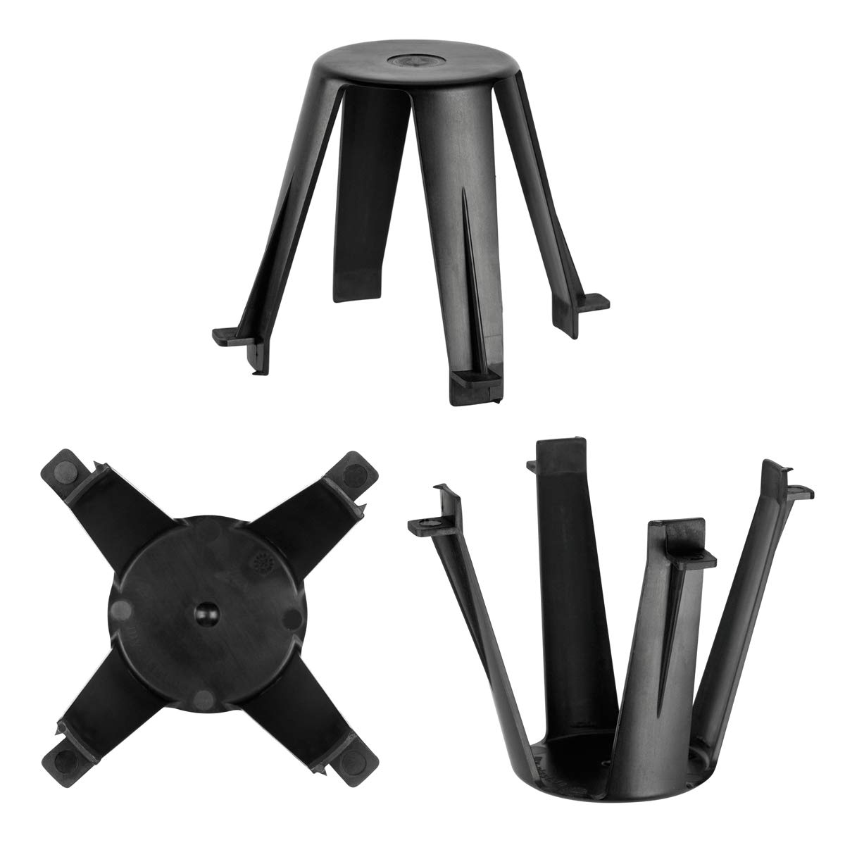 My Plast Einbaustrahler Abstandshalter 62–90 mm, 10er-Set – Hitzeschutz für LED & Halogen