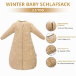 amo nenes Babyschlafsack 2.5 TOG mit abnehmbaren Ärmeln – Herbst & Winter für 6–18 Monate – Bild 5