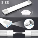 BERIXDEEP LED-Feuchtraumleuchte 40cm, 1800lm, 4000K – Werkstattlampe IP65 mit Stecker – Bild 5