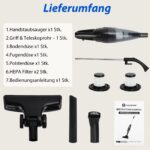 Aigostar 2-in-1 Staubsauger 600W mit HEPA Filter – Beutellos & nur 1,5 kg leicht – Bild 9