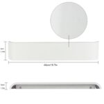 ChangM LED-Wandleuchte 16W, 40cm – Warmweiss 3000K Wandlampe für Bad & Wohnzimmer – Bild 5