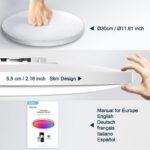 Taipow LED Deckenlampe 30W Dimmbar – RGB Farbwechsel mit Alexa & App-Steuerung – Bild 8