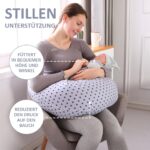 Chilling Home XXL Stillkissen 2 in 1 – Schwangerschaftskissen & Seitenschläferkissen Blau – Bild 3