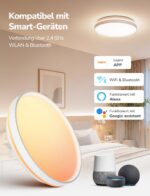 Lepro AI Smart Deckenlampe T1 – 24W, 1800lm, RGBCCT, dimmbar, IP44, WLAN – Bild 5
