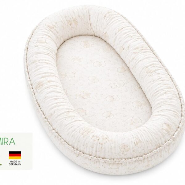 Cosmira Babynest 80x85 cm – 100% Baumwolle, OEKO-TEX zertifiziert