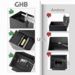 GHB 7W LED Wandleuchte Schwarz – Warmweiss IP65 mit verstellbarem Abstrahlwinkel – Bild 6