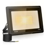 toobettp 100W LED Aussenstrahler 10000lm – IP66 Flutlicht Warmweiss für Garten & Hof