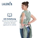 Laleni Babytragetuch 5,10 m Baumwolle – Ergonomisches Tragetuch ab Geburt bis 15 kg – Bild 7